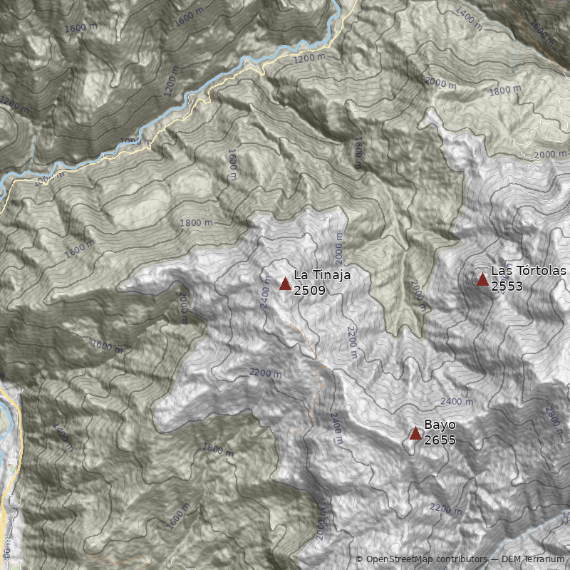 Mapa Cerro La Tinaja