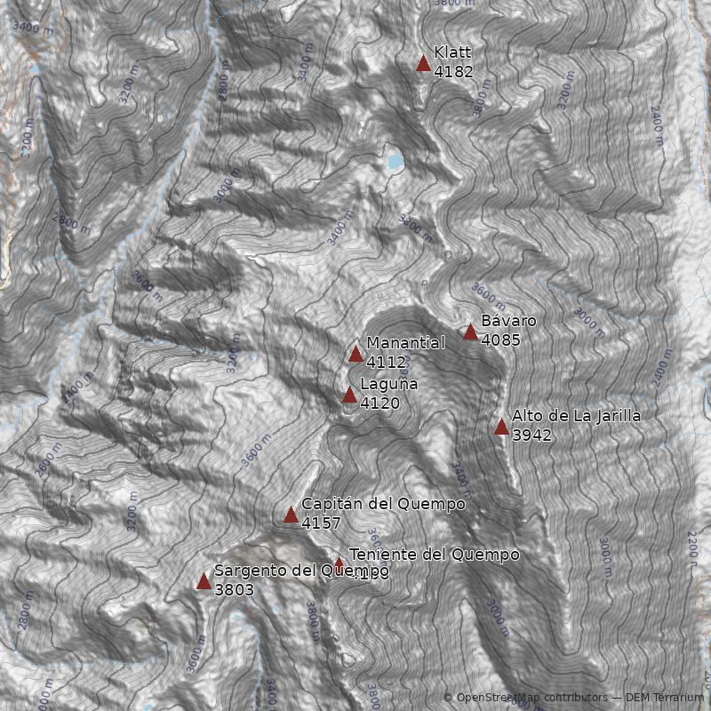 Mapa Cerro Manantial