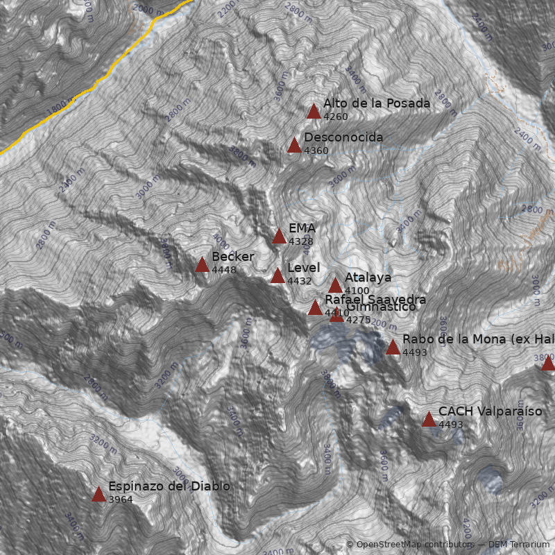 Mapa Cerro Level