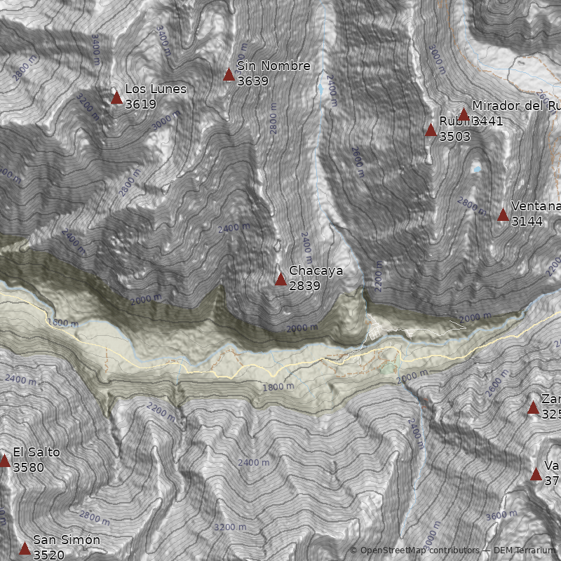 Mapa Cerro Chacaya