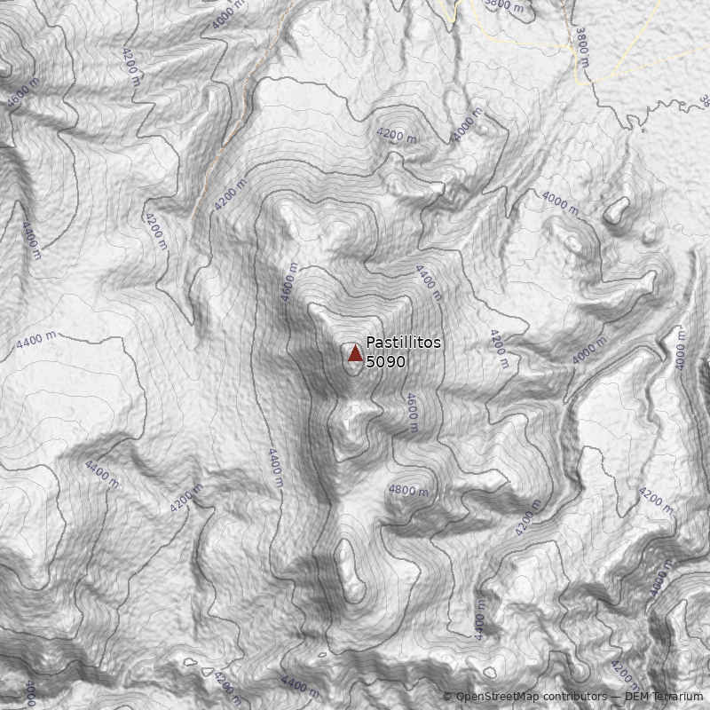 Mapa Cerro Pastillitos
