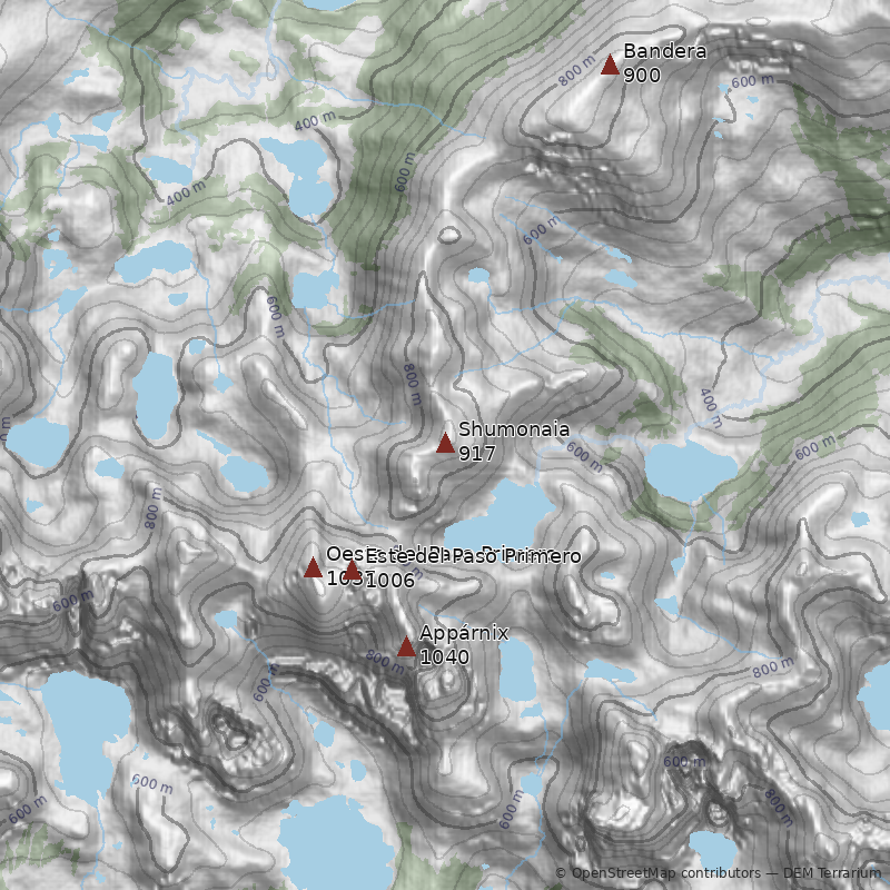 Mapa Cerro Shumonaia