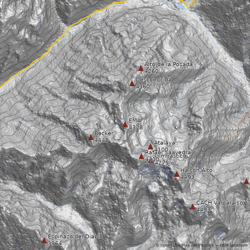 Mapa Cerro EMA