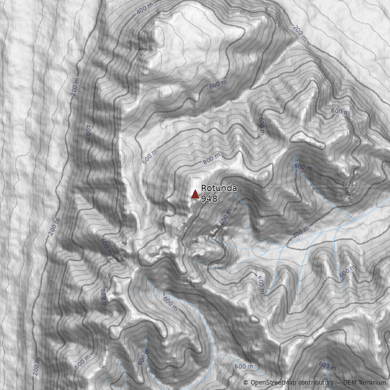 Mapa Monte Rotunda