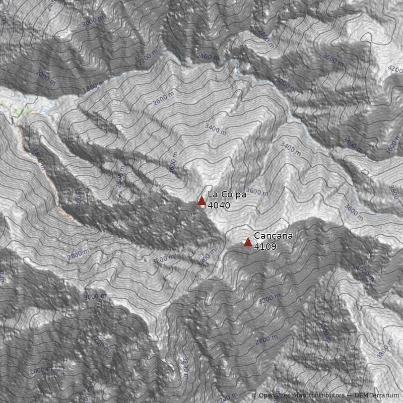 Mapa Cerro La Coipa