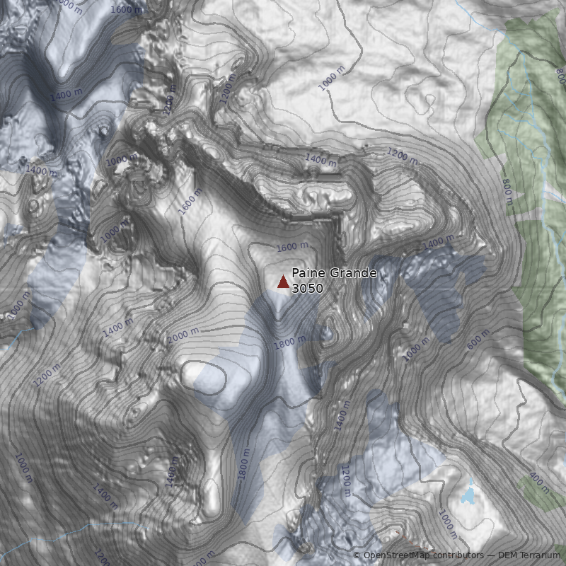 Mapa Cerro Paine Grande