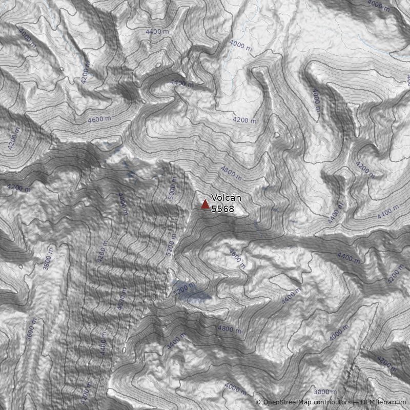 Mapa Cerro Volcán