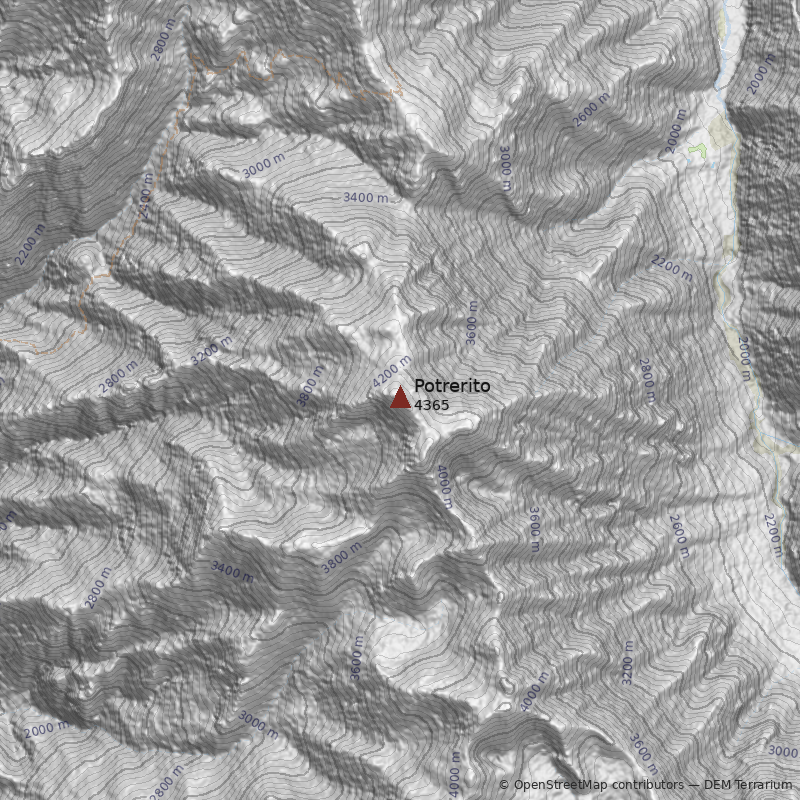 Mapa Cerro Potrerito