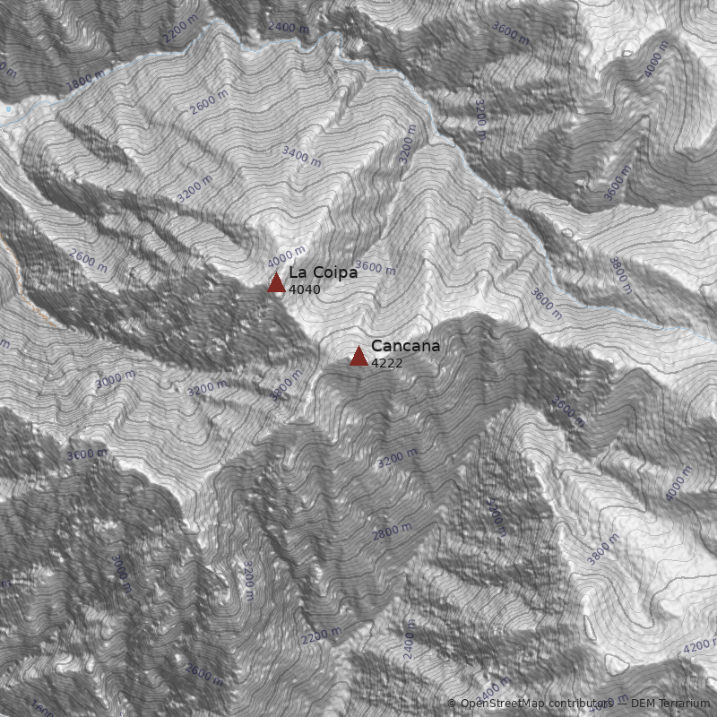 Mapa Cerro Cancana
