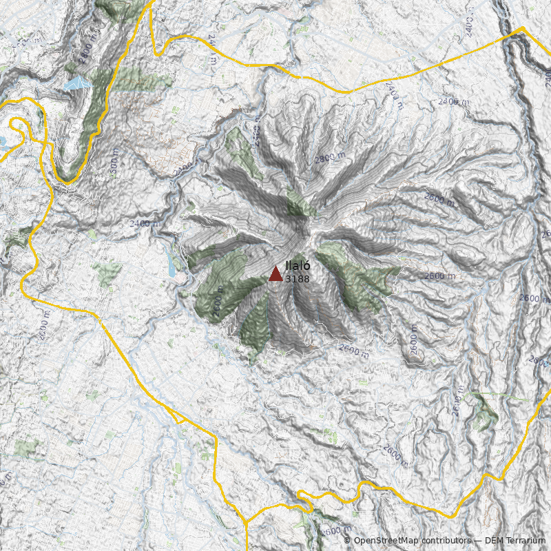 Mapa Volcán Ilaló