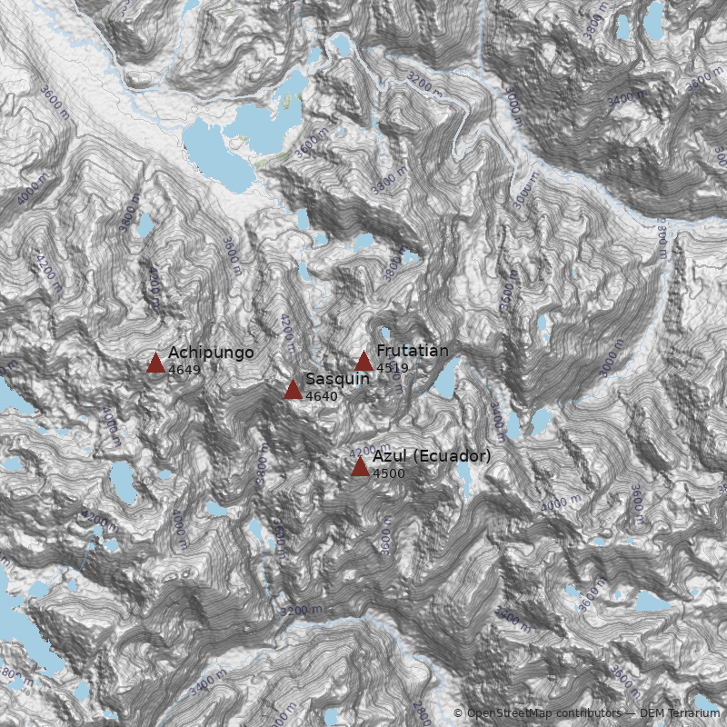 Mapa Cerro Frutatian