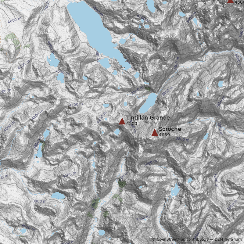 Mapa Cerro Tintillán Grande