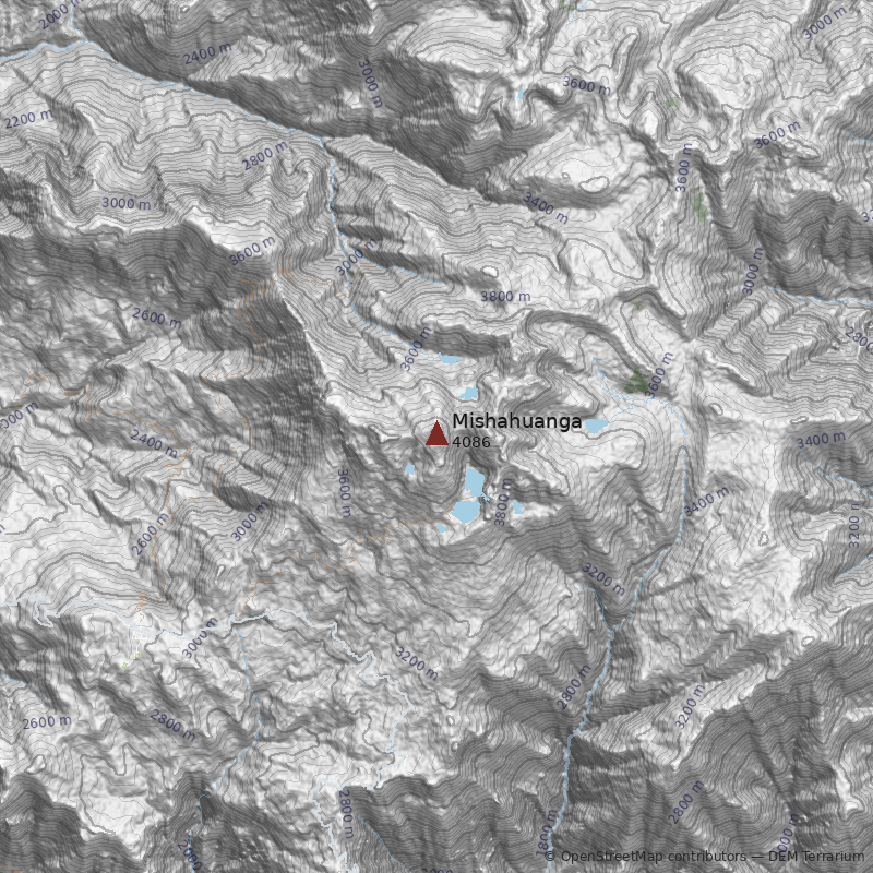 Mapa Cerro Mishahuanga