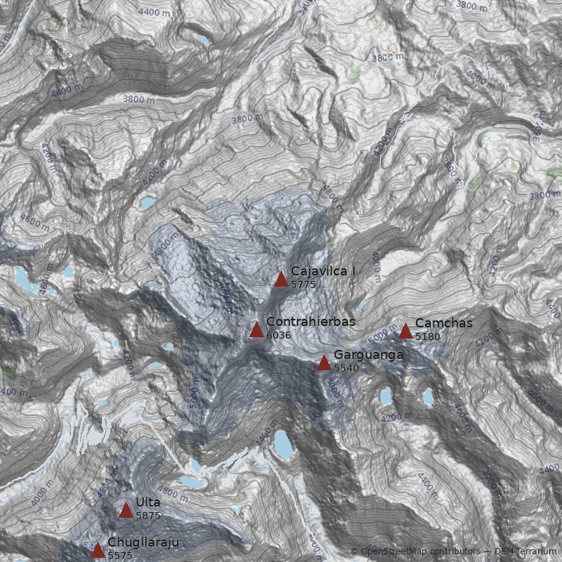 Mapa Nevado Cajavilca I