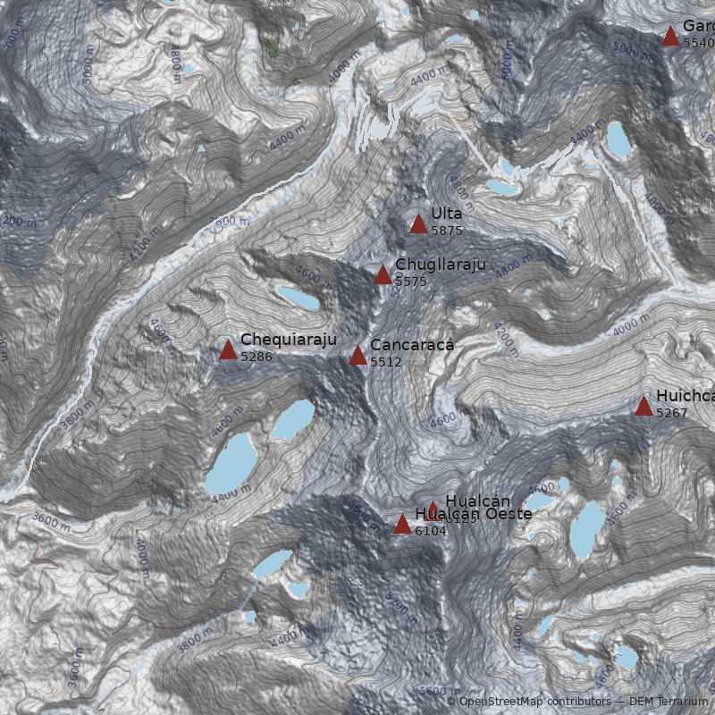 Mapa Nevado Cancaracá