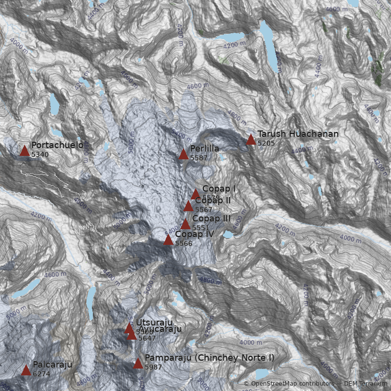 Mapa Nevado Copap I