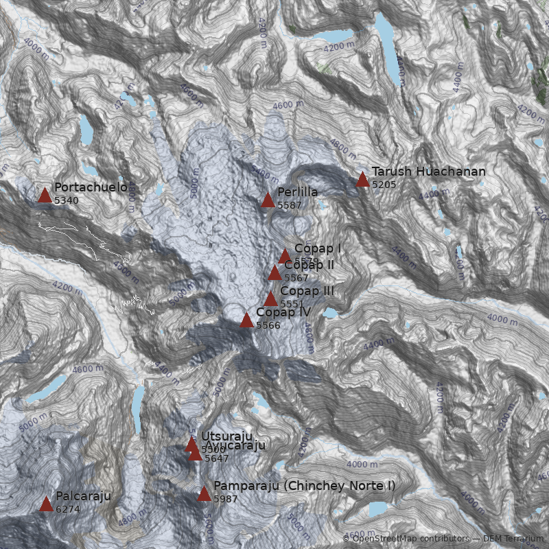 Mapa Nevado Copap II