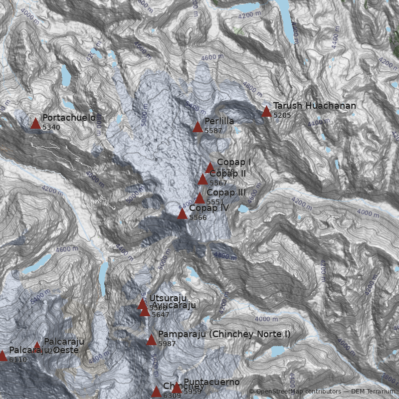 Mapa Nevado Copap III