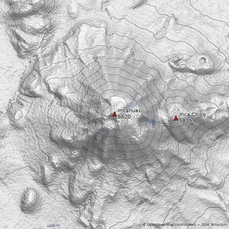 Mapa Cerro Incahuasi