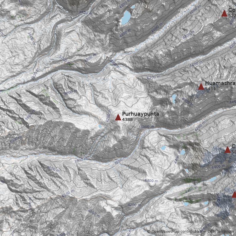 Mapa Cerro Purhuaypunta
