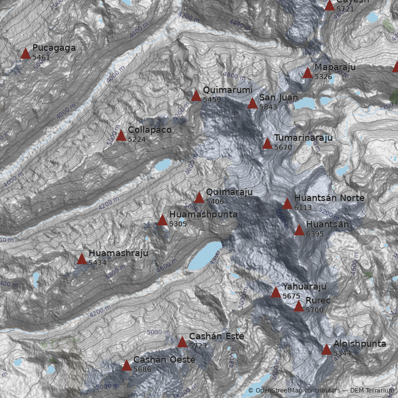Mapa Nevado Quimaraju
