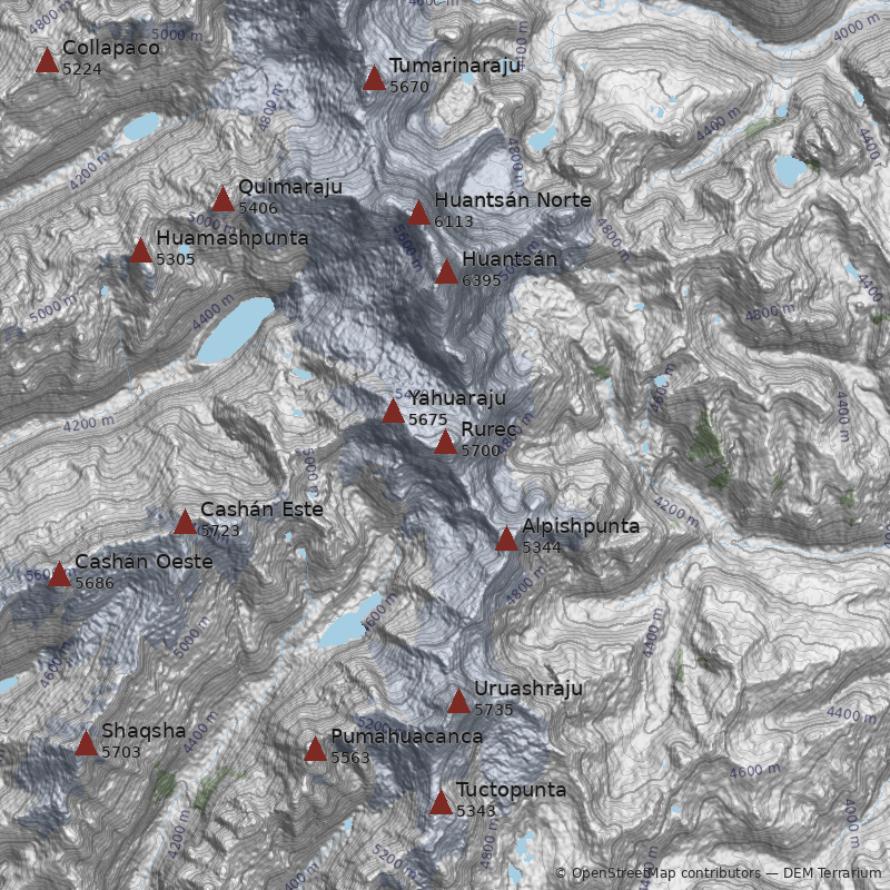 Mapa Nevado Rurec