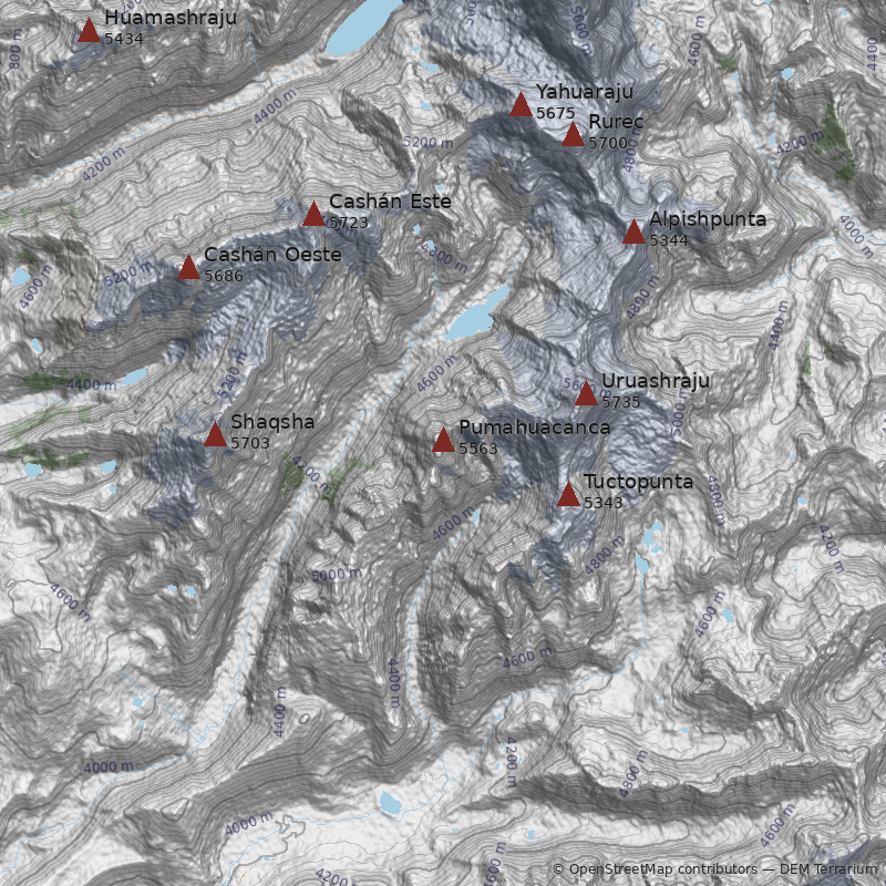 Mapa Cerro Pumahuacanca