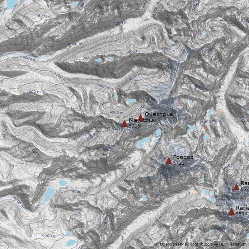 Mapa Nevado Maretaca