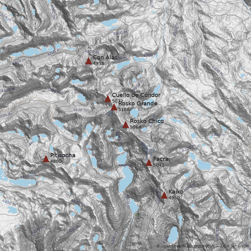 Mapa Cerro Rosko Chico