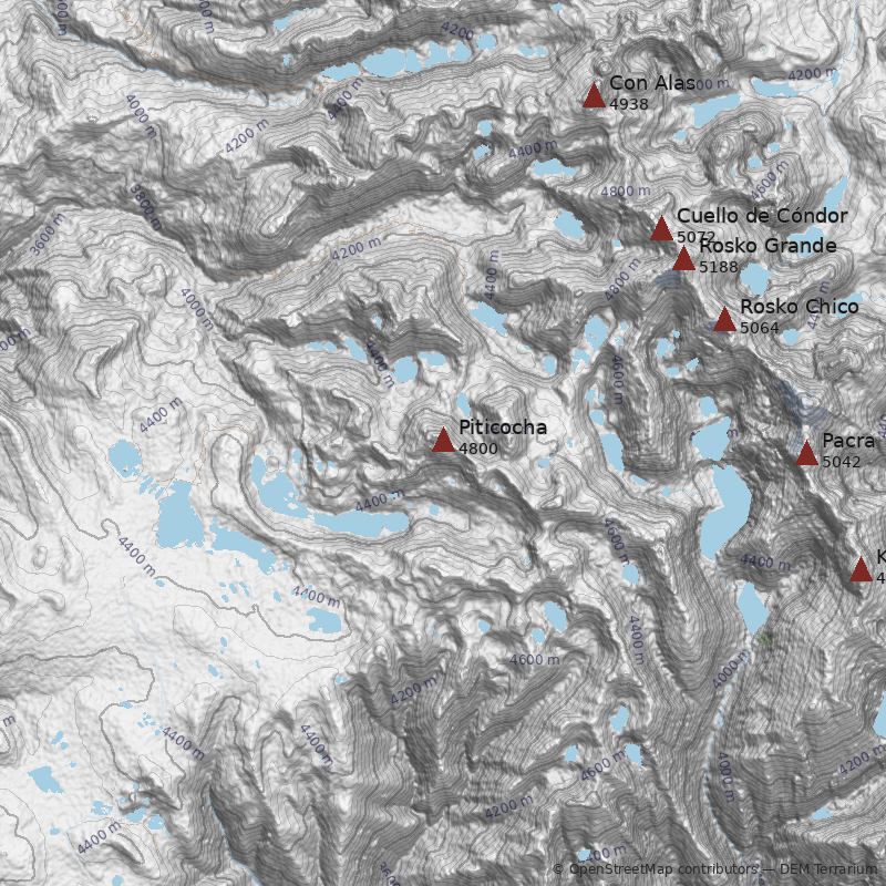 Mapa Cerro Piticocha