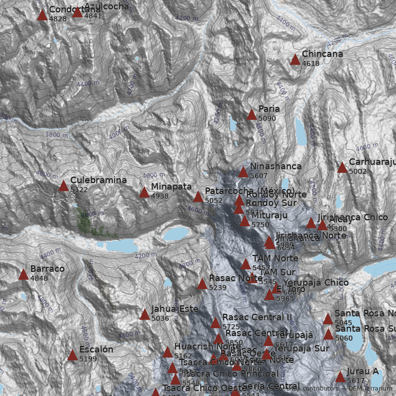 Mapa Cerro Patarcocha (México)