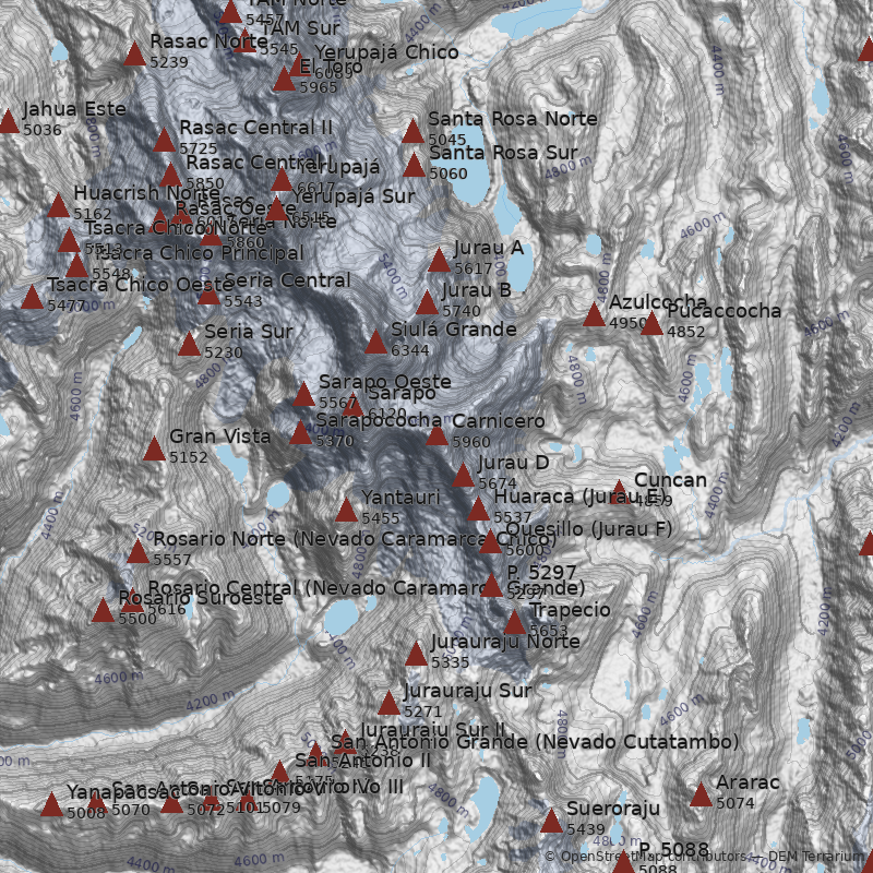 Mapa Nevado Carnicero