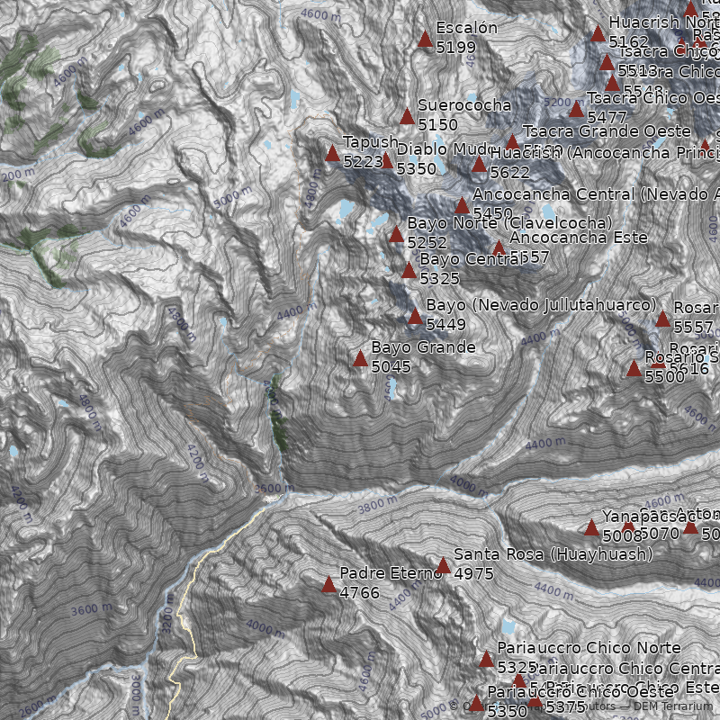 Mapa Cerro Bayo Grande