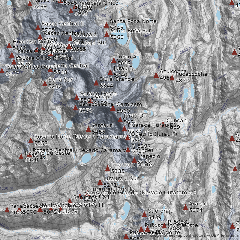 Mapa Nevado Jurau D
