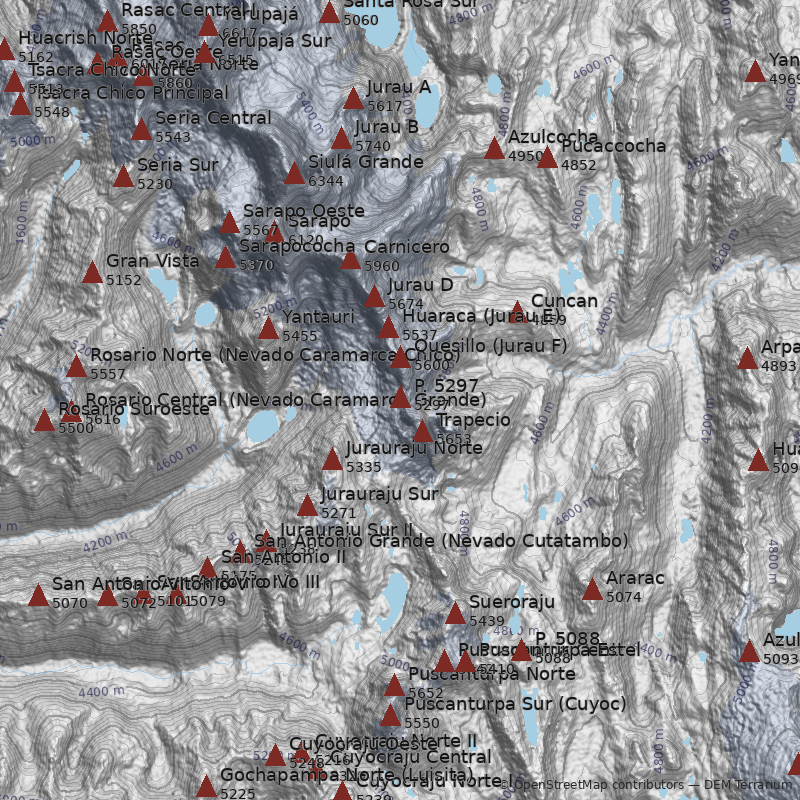 Mapa Nevado P. 5297