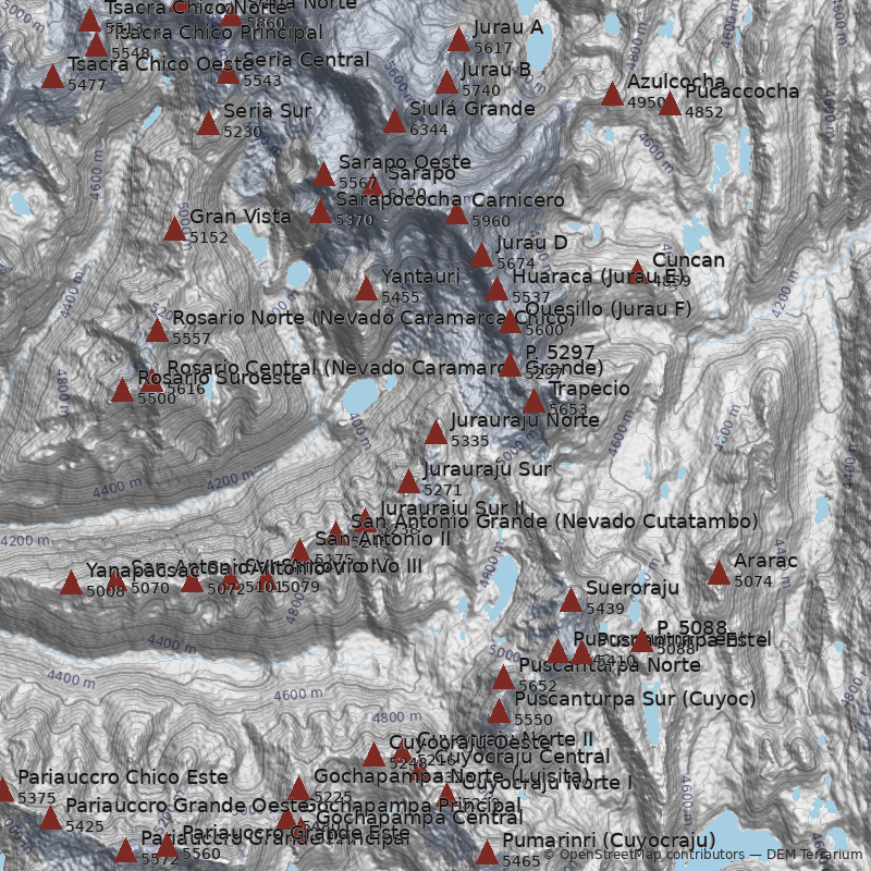 Mapa Cerro Jurauraju Norte