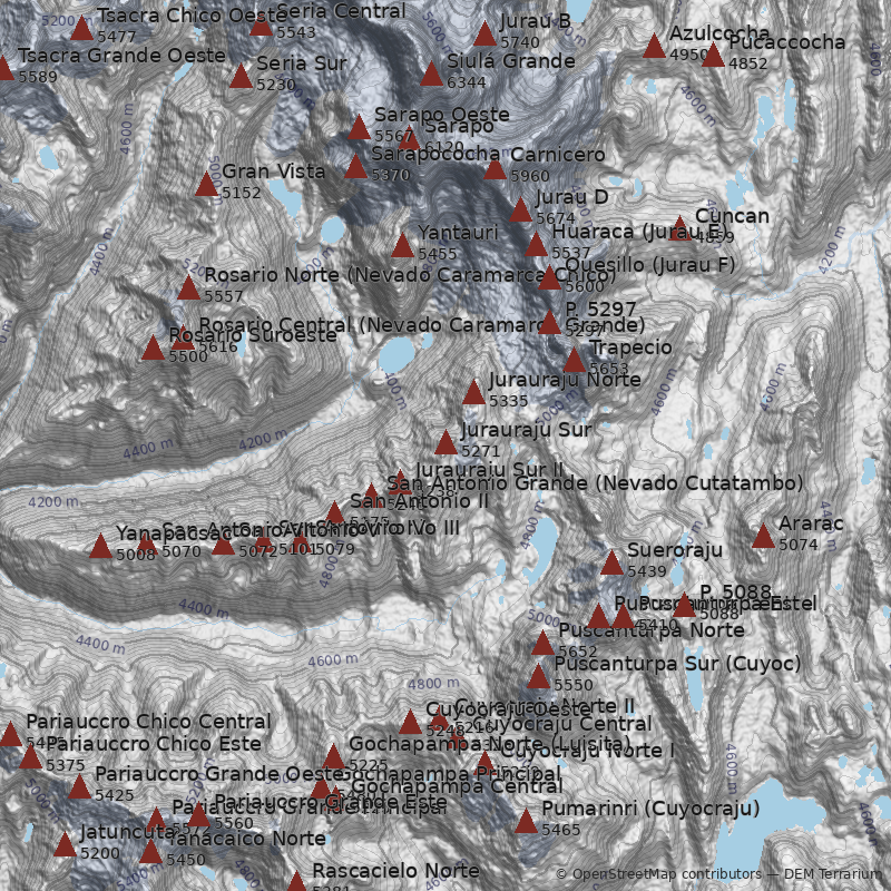 Mapa Cerro Jurauraju Sur