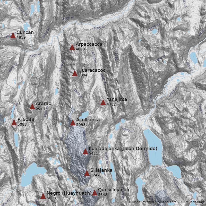 Mapa Cerro Yanajirca