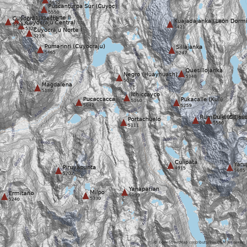 Mapa Cerro Portachuelo