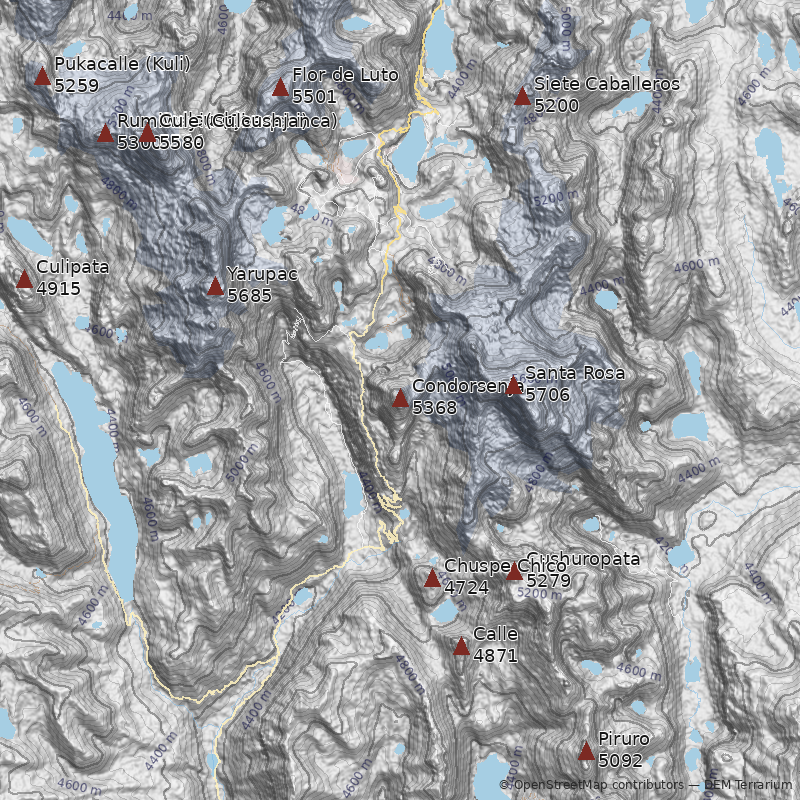 Mapa Nevado Condorsenja