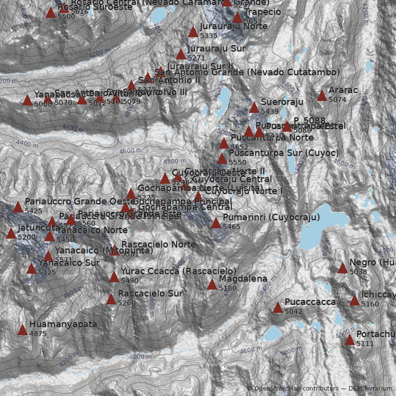 Mapa Nevado Cuyocraju Norte I