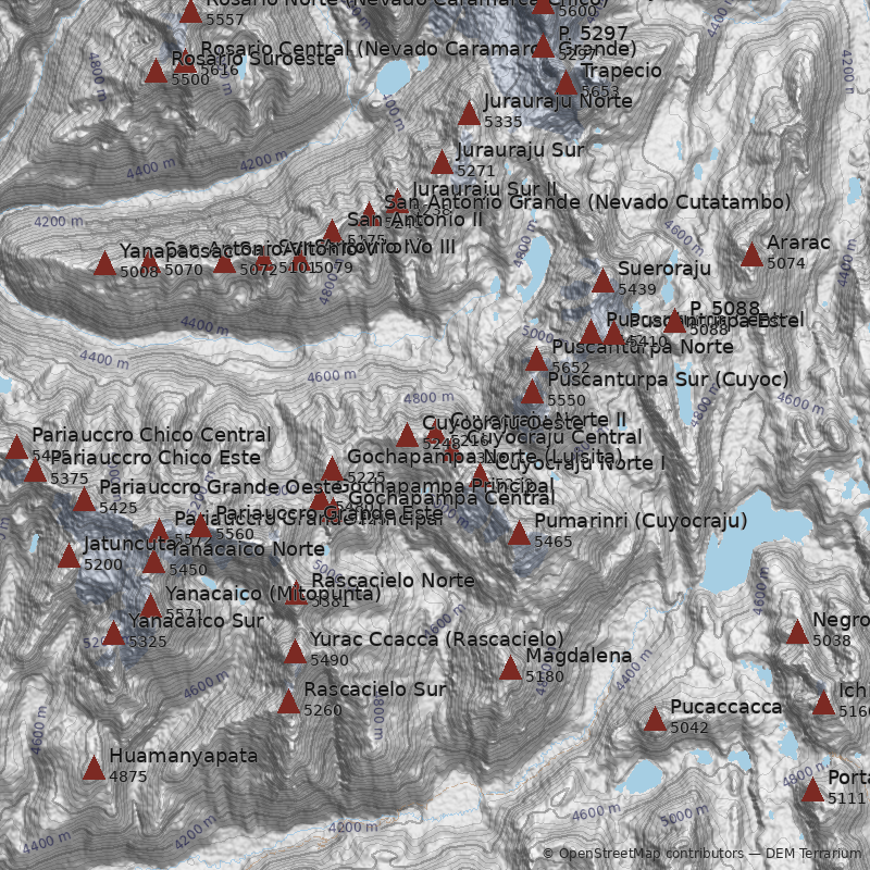 Mapa Nevado Cuyocraju Norte II