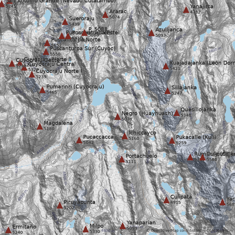 Mapa Cerro Negro (Huayhuash)