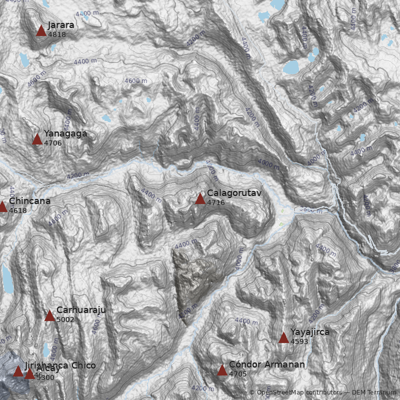 Mapa Cerro Calagorutav