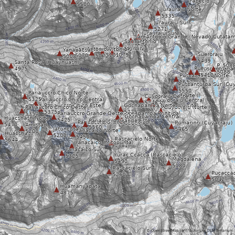 Mapa Nevado Gochapampa Principal
