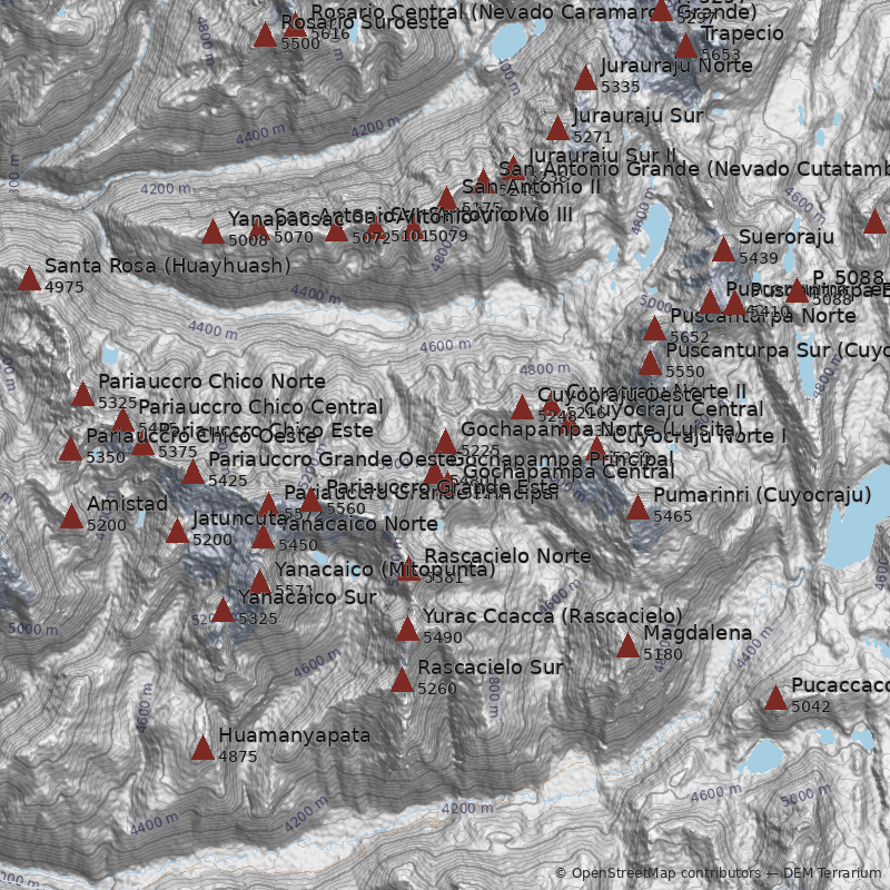 Mapa Nevado Gochapampa Norte (Luisita)