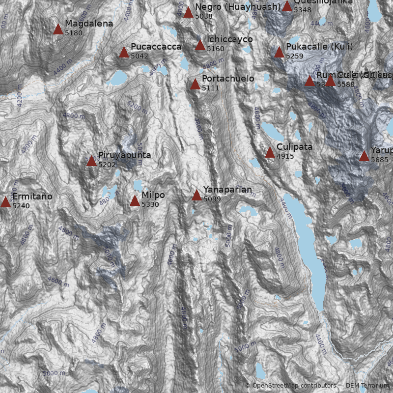Mapa Cerro Yanaparian