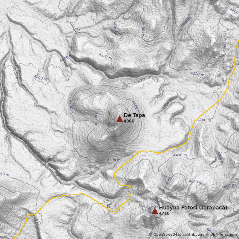 Mapa Cerro De Tapa