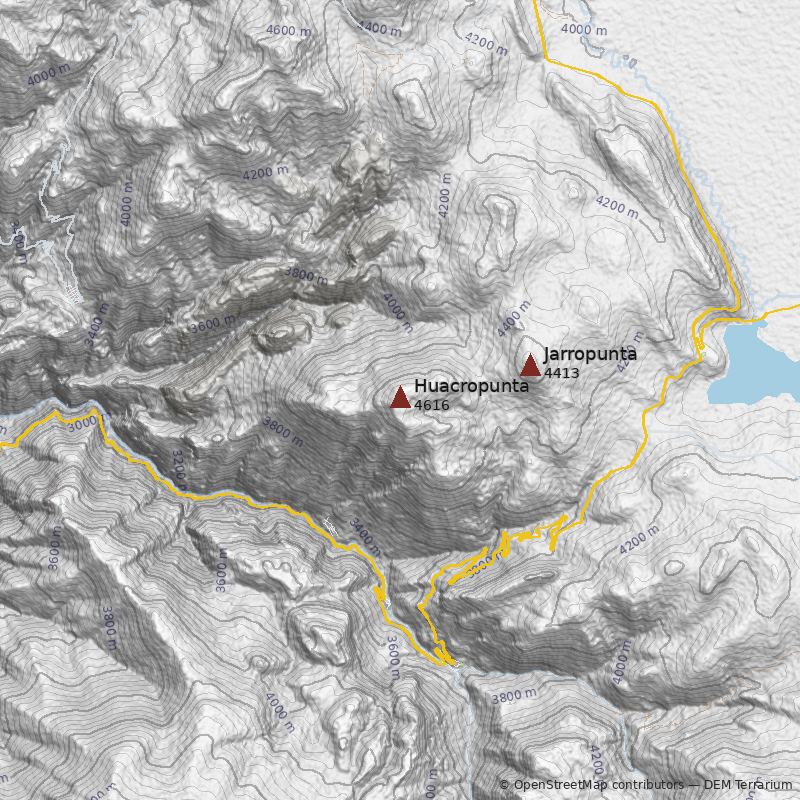 Mapa Cerro Huacropunta