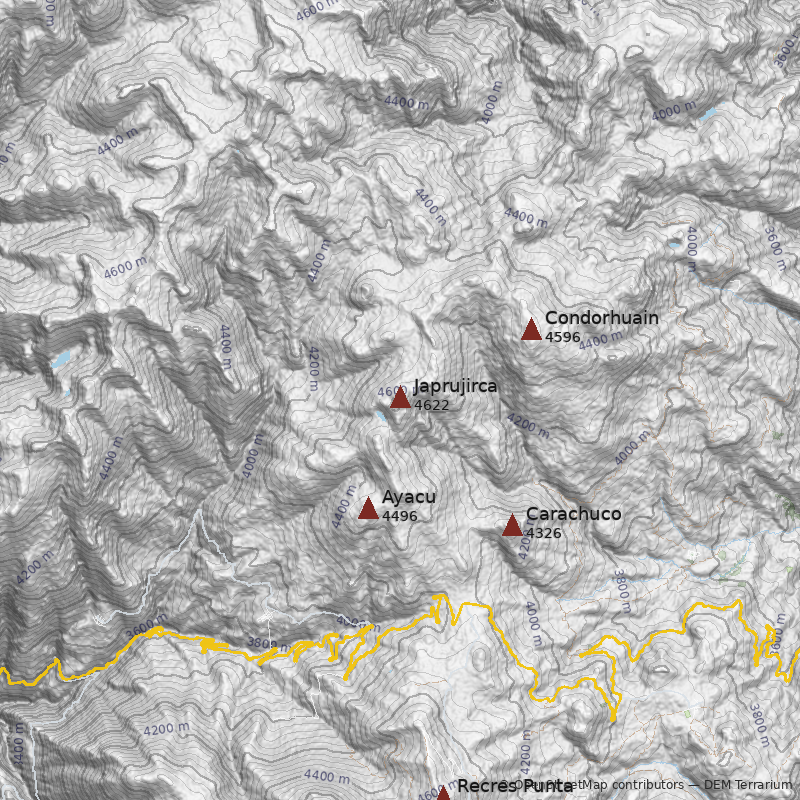 Mapa Cerro Japrujirca